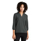 Mercer+Mettle® Women's Stretch Crepe 3/4-Sleeve Blouse - Anchor Grey