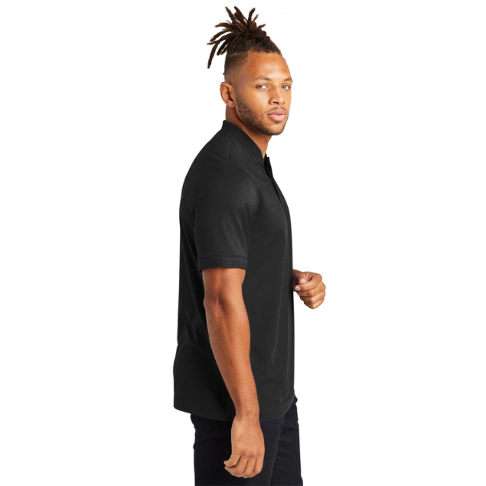 Mercer+Mettle® Stretch Pique Henley - Deep Black