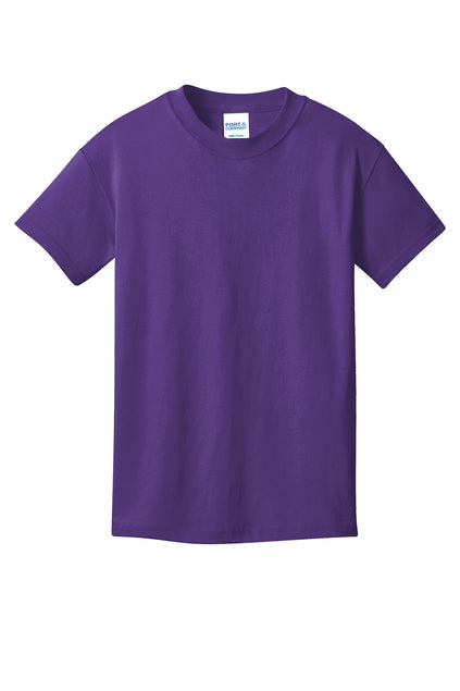 Port & Company® Youth Core Cotton Tee - Team Purple