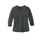 Mercer+Mettle® Women's Stretch Crepe 3/4-Sleeve Blouse - Anchor Grey
