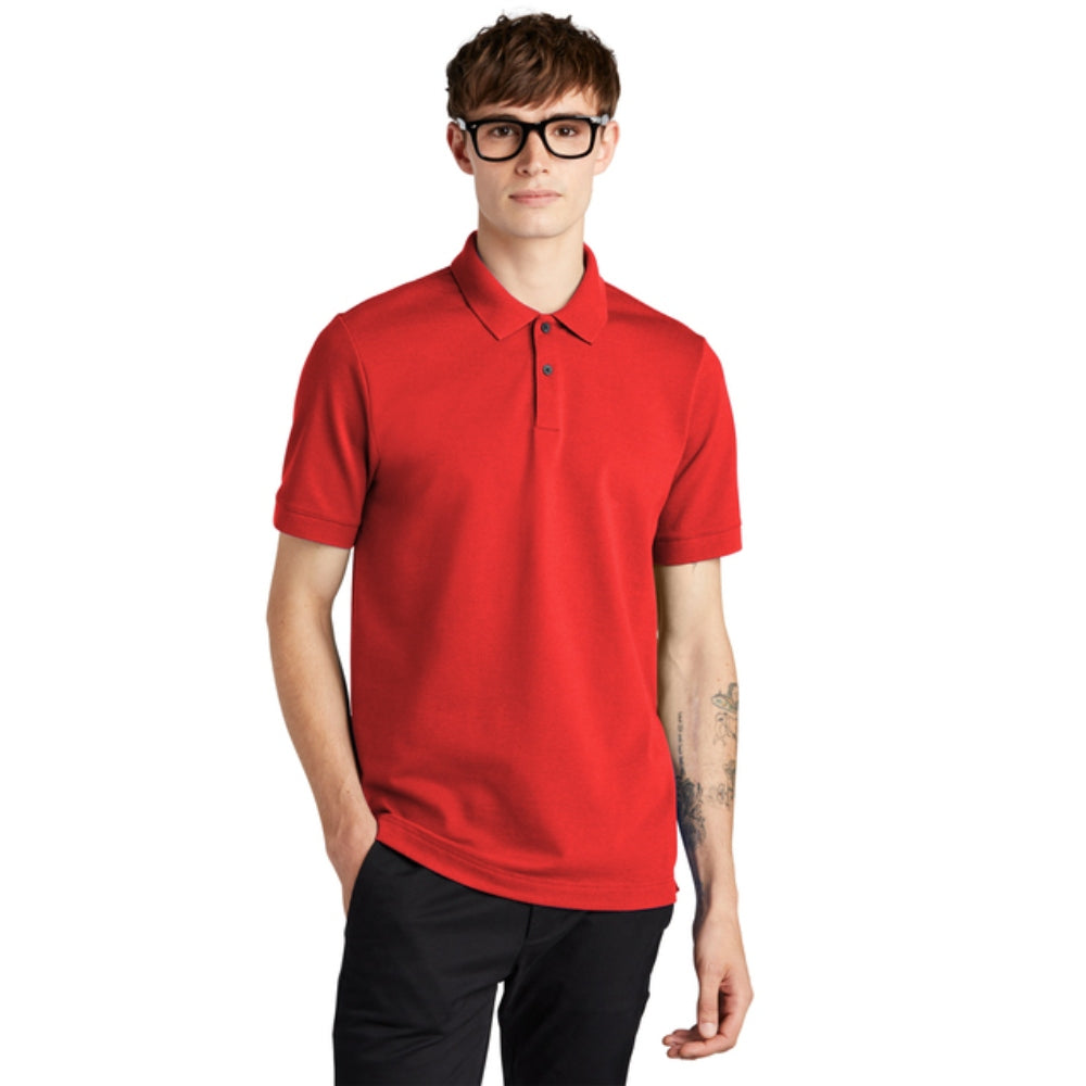 Mercer+Mettle® Stretch Heavyweight Pique Polo - Apple Red