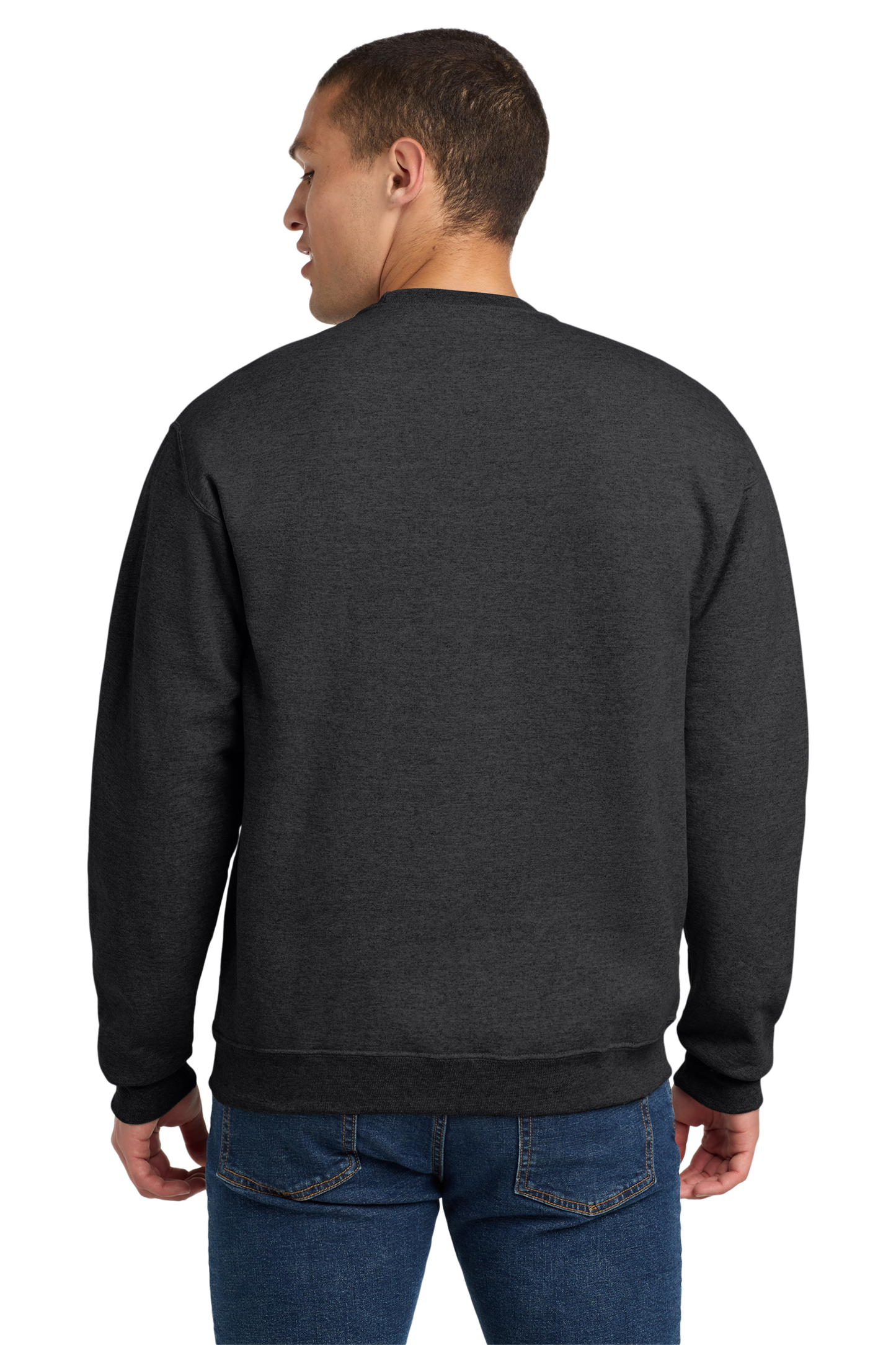 Jerzees® Super Sweats® NuBlend® - Crewneck Sweatshirt - Black Heather