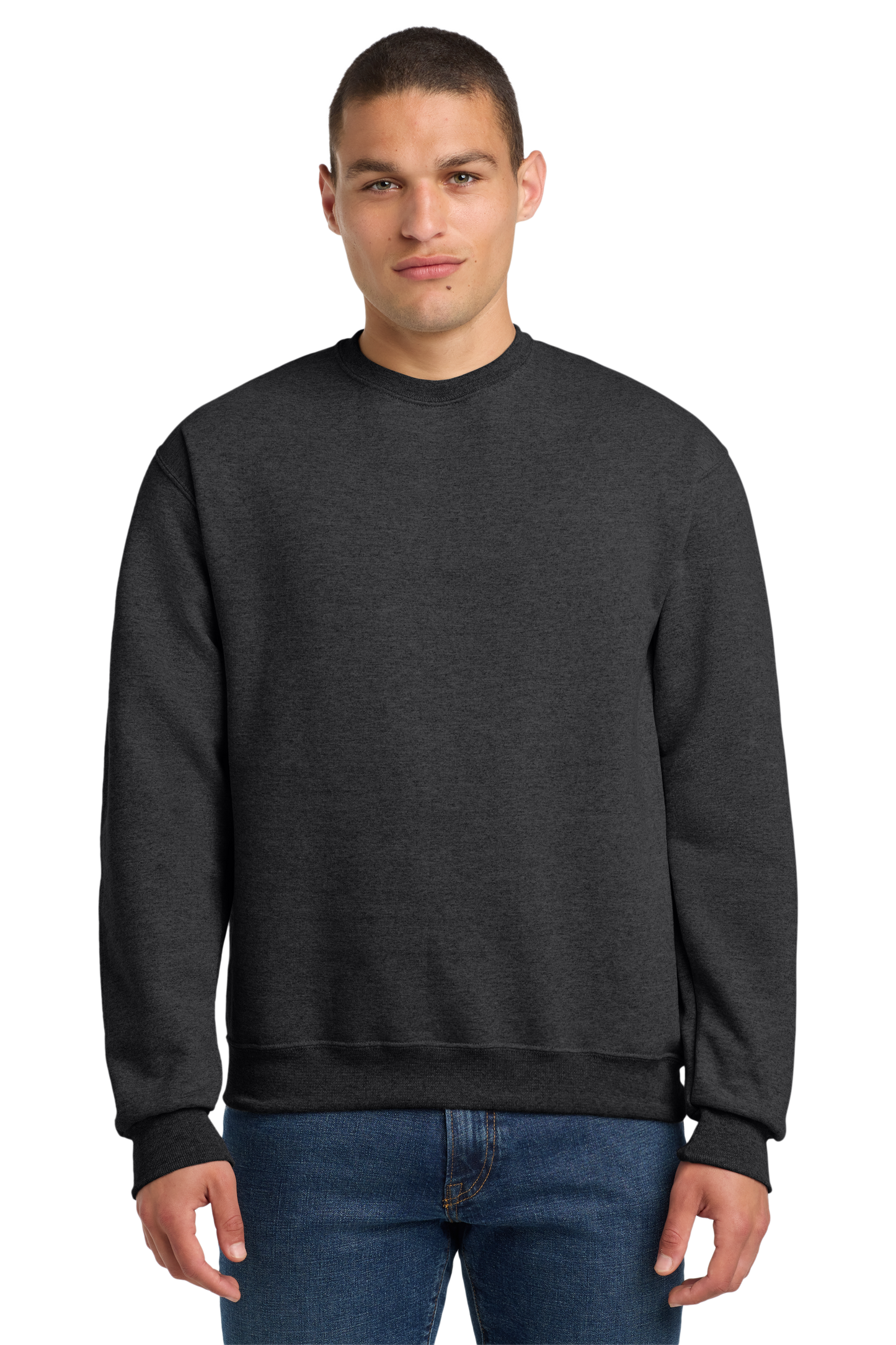 Jerzees® Super Sweats® NuBlend® - Crewneck Sweatshirt - Black Heather