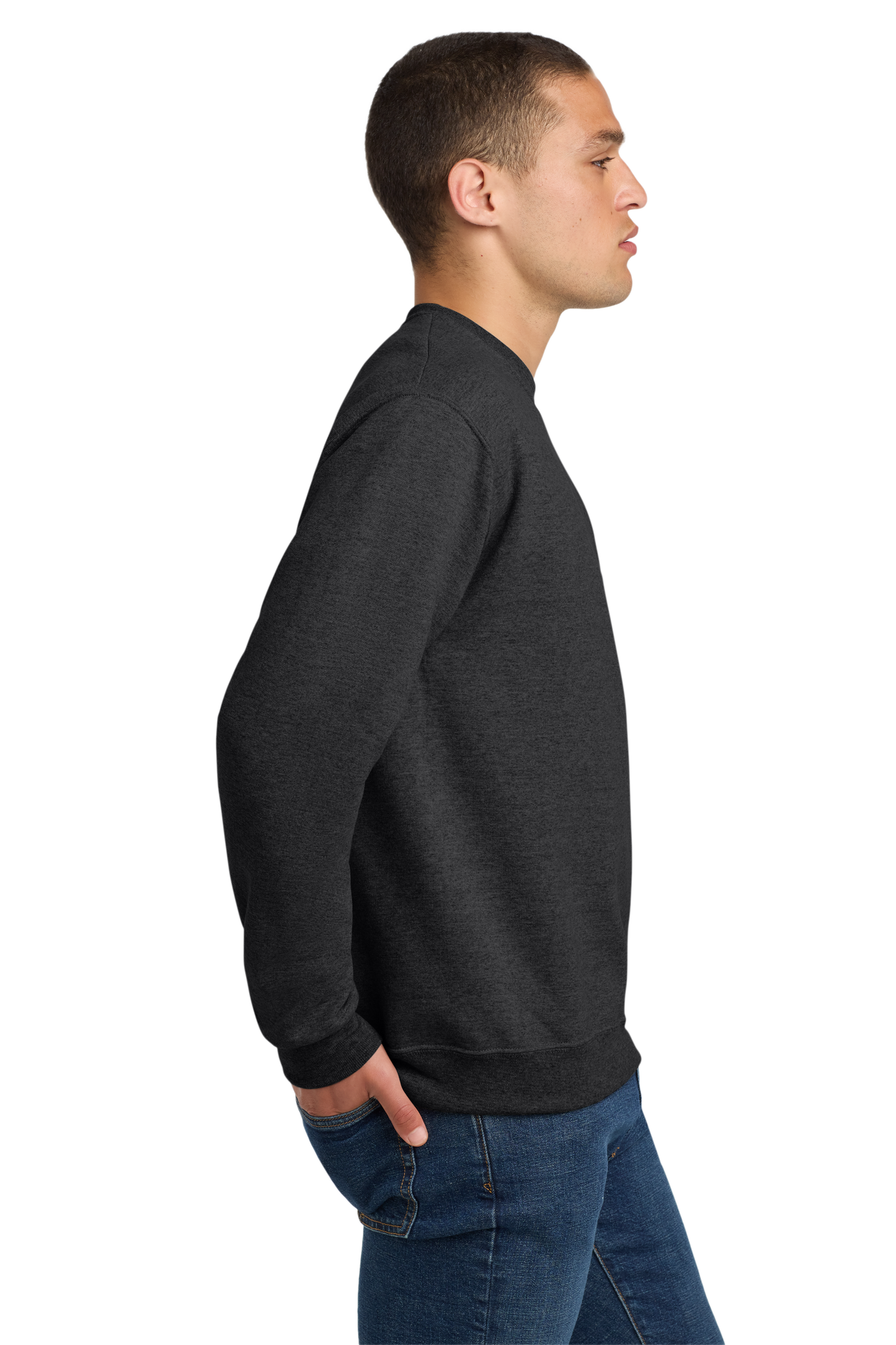 Jerzees® Super Sweats® NuBlend® - Crewneck Sweatshirt - Black Heather