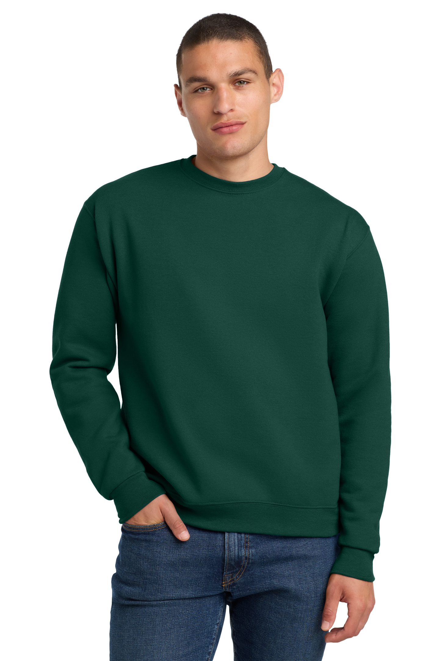 Jerzees® Super Sweats® NuBlend® - Crewneck Sweatshirt - Forest Green