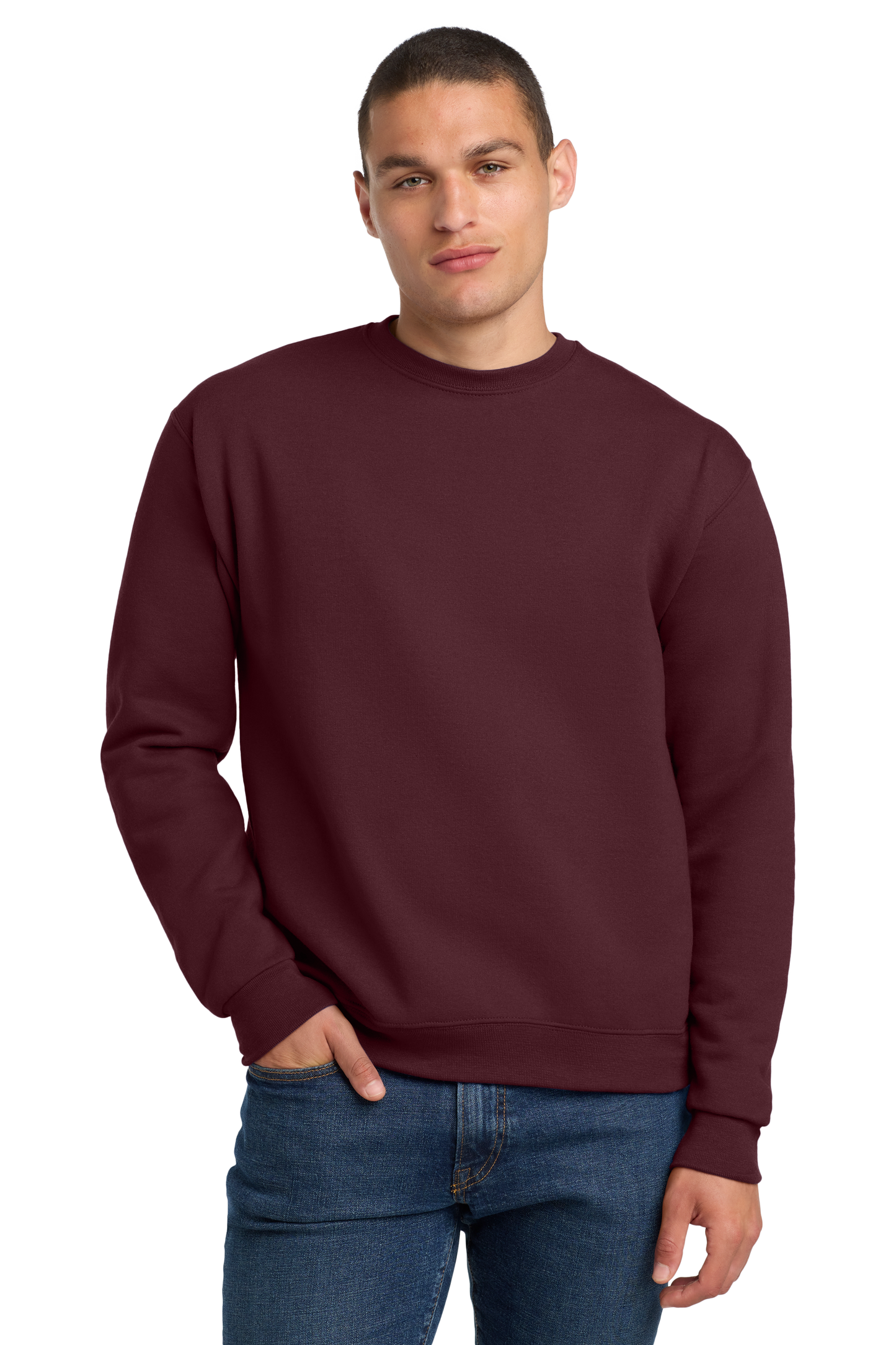Jerzees® Super Sweats® NuBlend® - Crewneck Sweatshirt - Maroon
