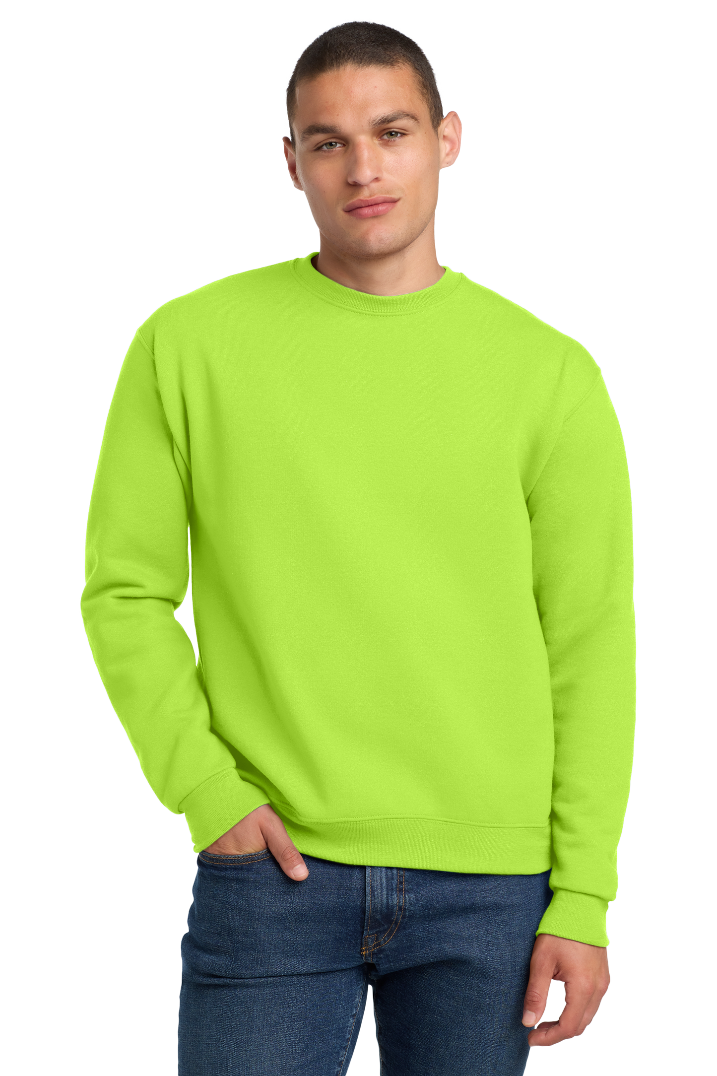 Jerzees® Super Sweats® NuBlend® - Crewneck Sweatshirt - Safety Yellow