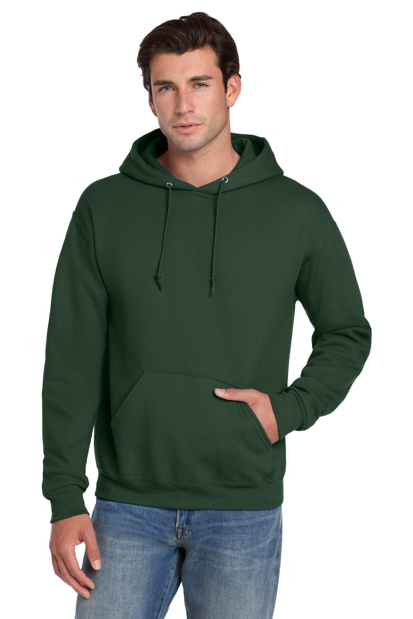 Jerzees® Super Sweats® NuBlend® - Pullover Hooded Sweatshirt - Forest Green