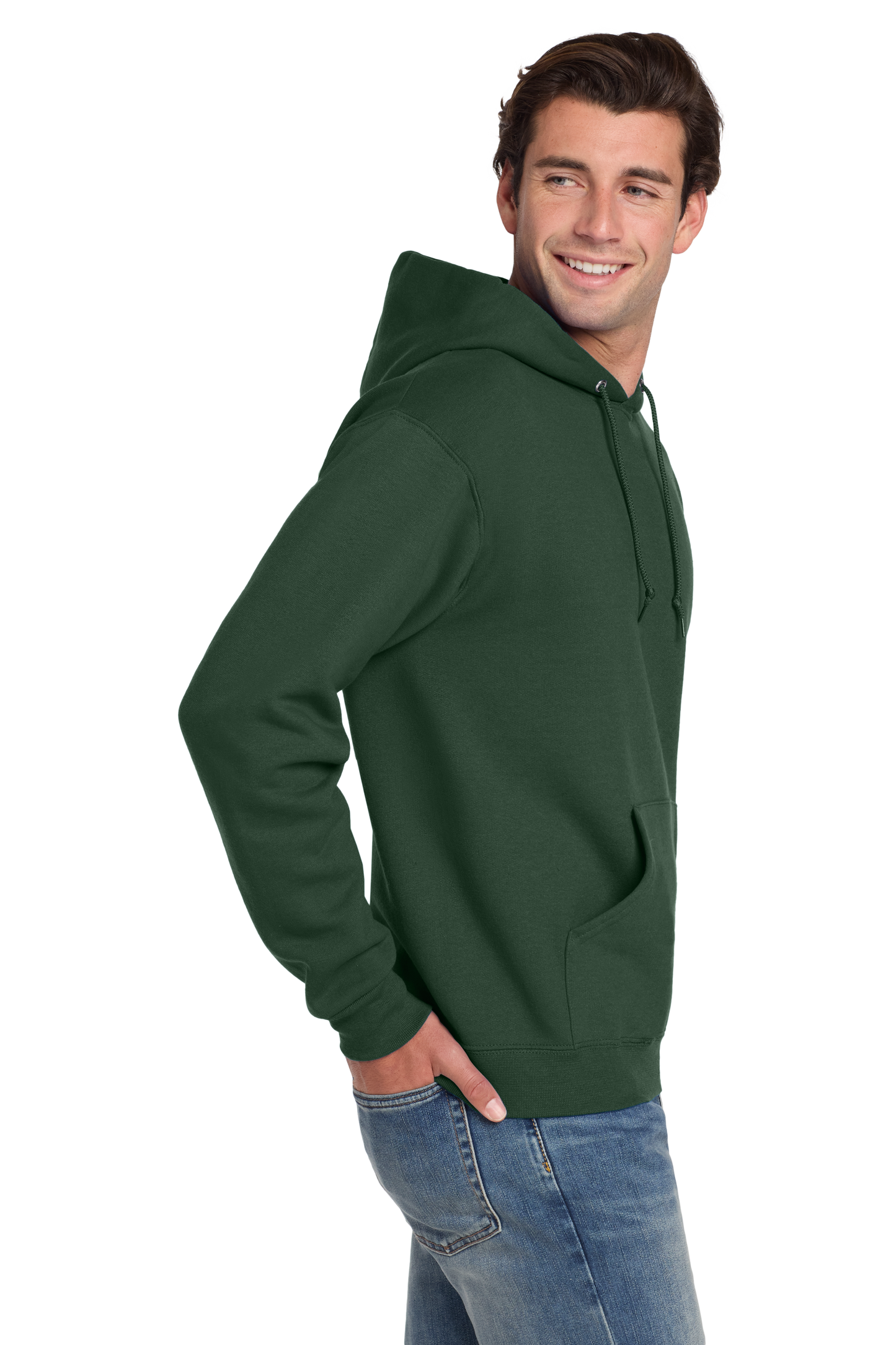 Jerzees® Super Sweats® NuBlend® - Pullover Hooded Sweatshirt - Forest Green