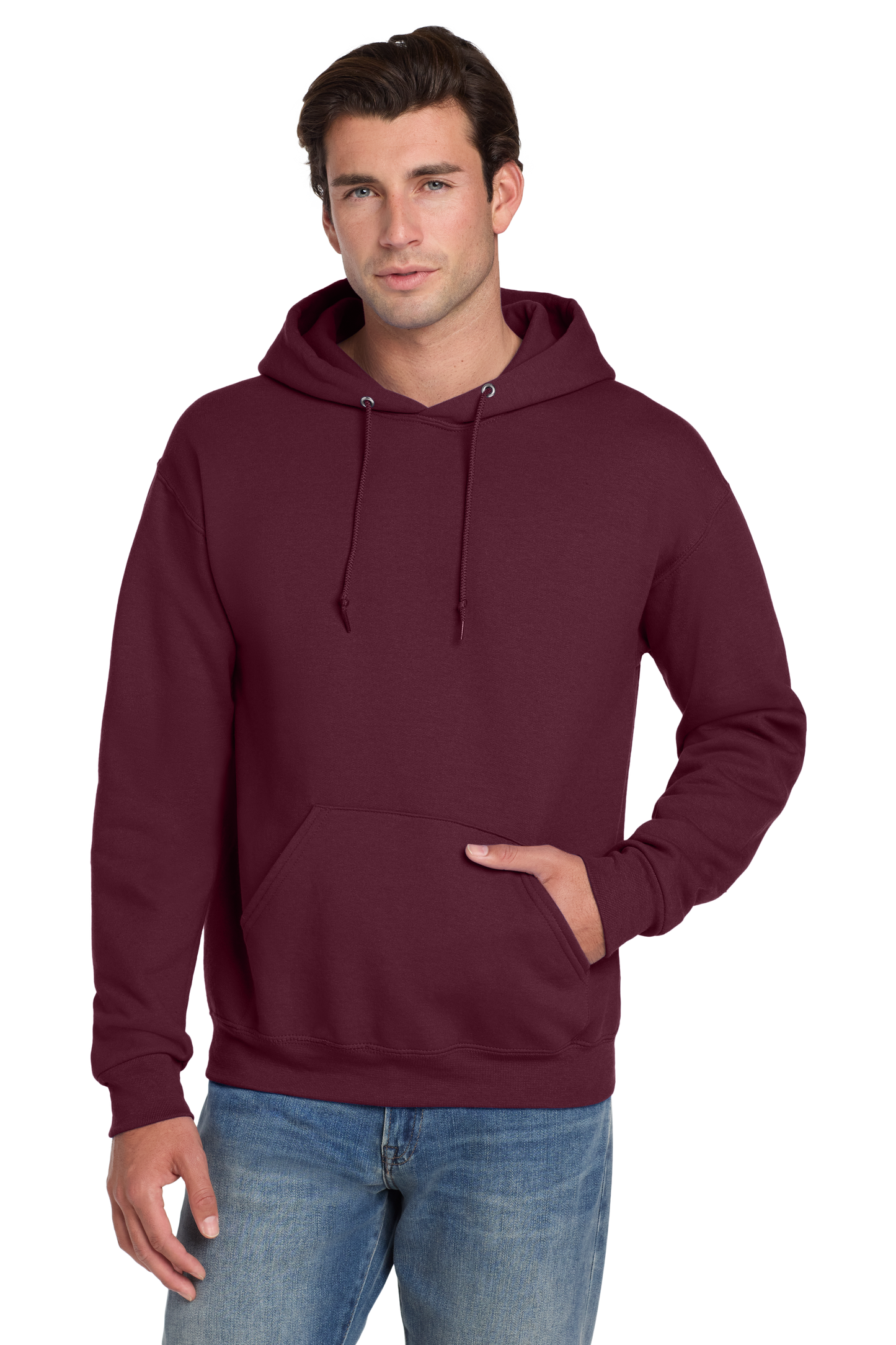 Jerzees® Super Sweats® NuBlend® - Pullover Hooded Sweatshirt - Maroon