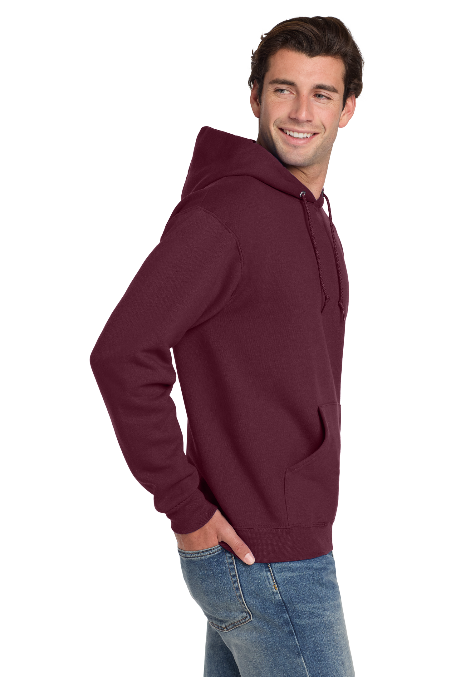 Jerzees® Super Sweats® NuBlend® - Pullover Hooded Sweatshirt - Maroon