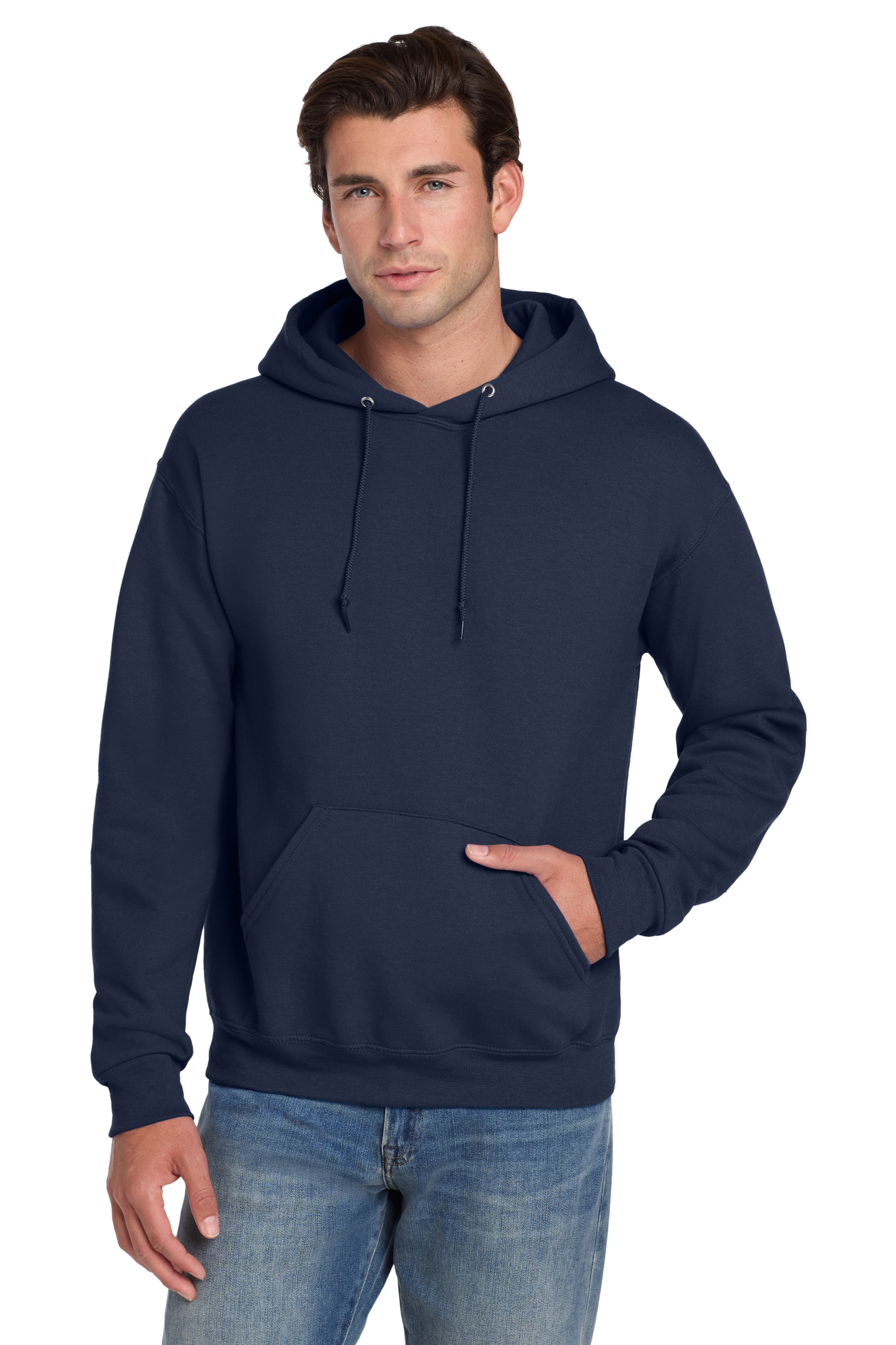 Jerzees® Super Sweats® NuBlend® - Pullover Hooded Sweatshirt - Navy