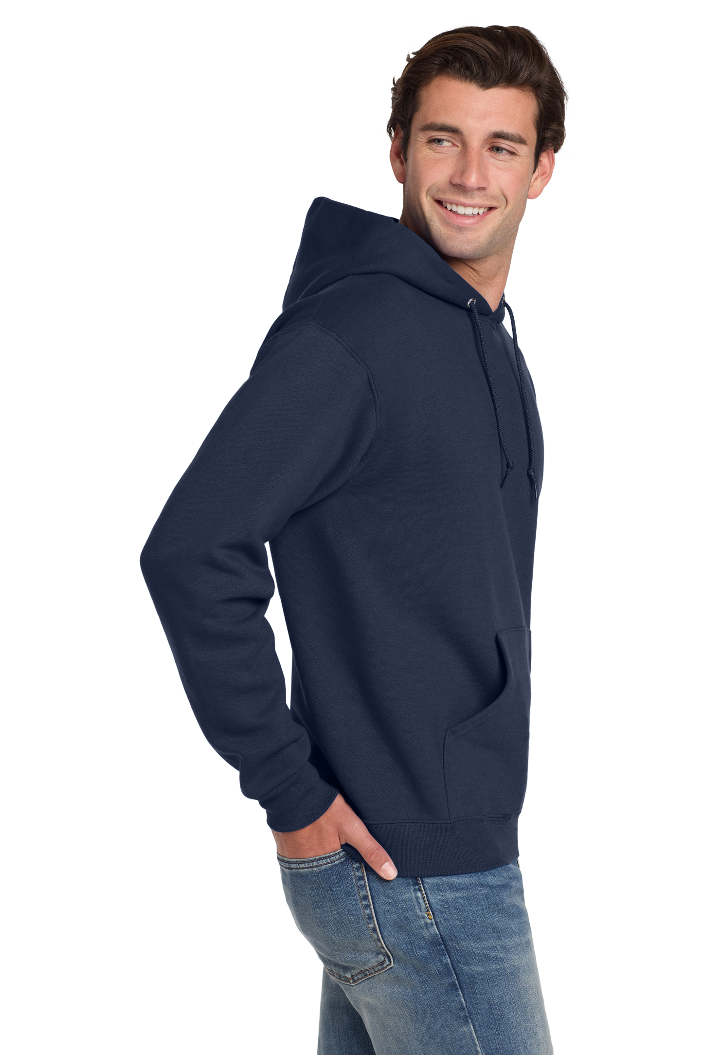 Jerzees® Super Sweats® NuBlend® - Pullover Hooded Sweatshirt - Navy