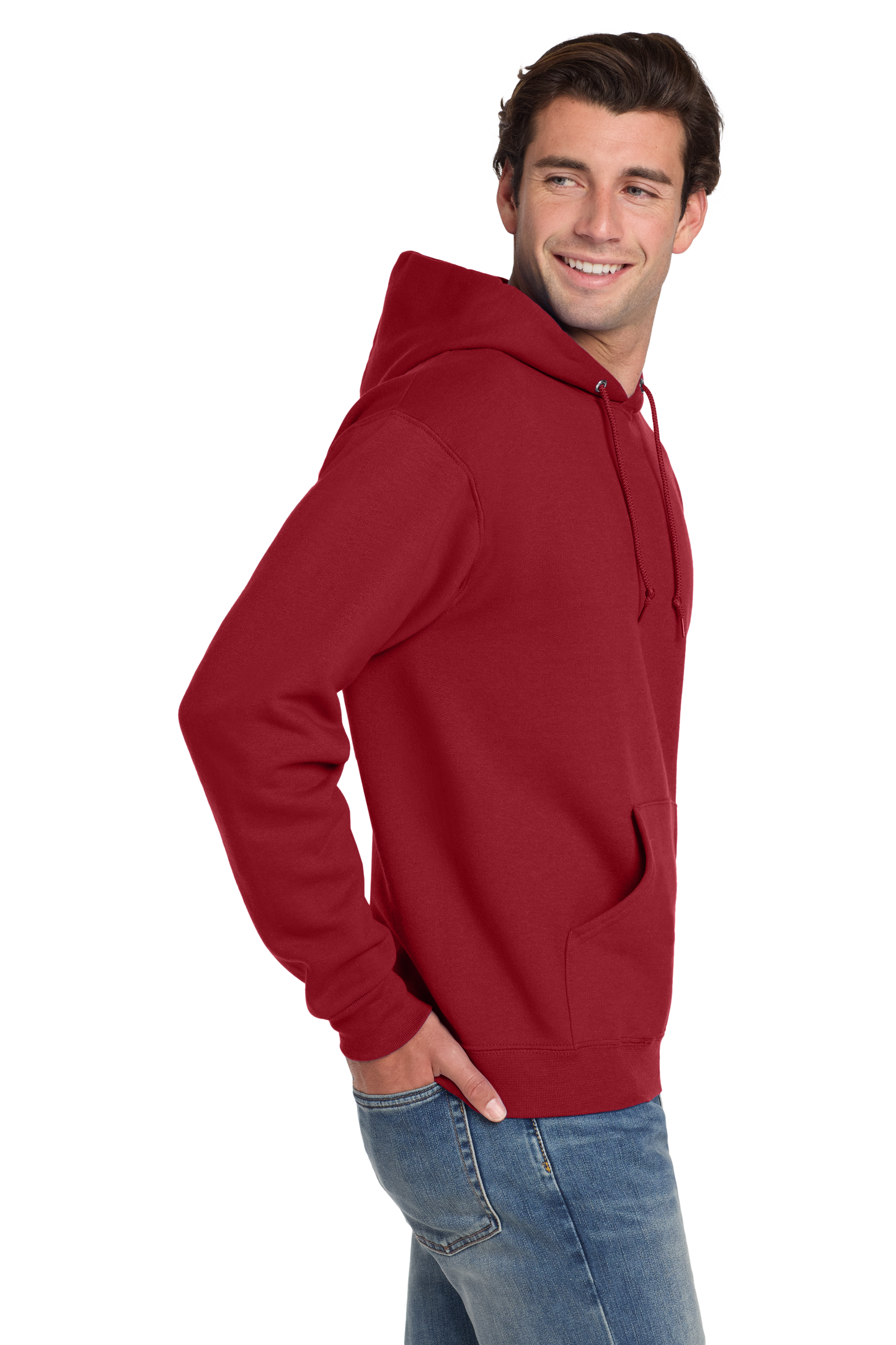 Jerzees® Super Sweats® NuBlend® - Pullover Hooded Sweatshirt -True Red