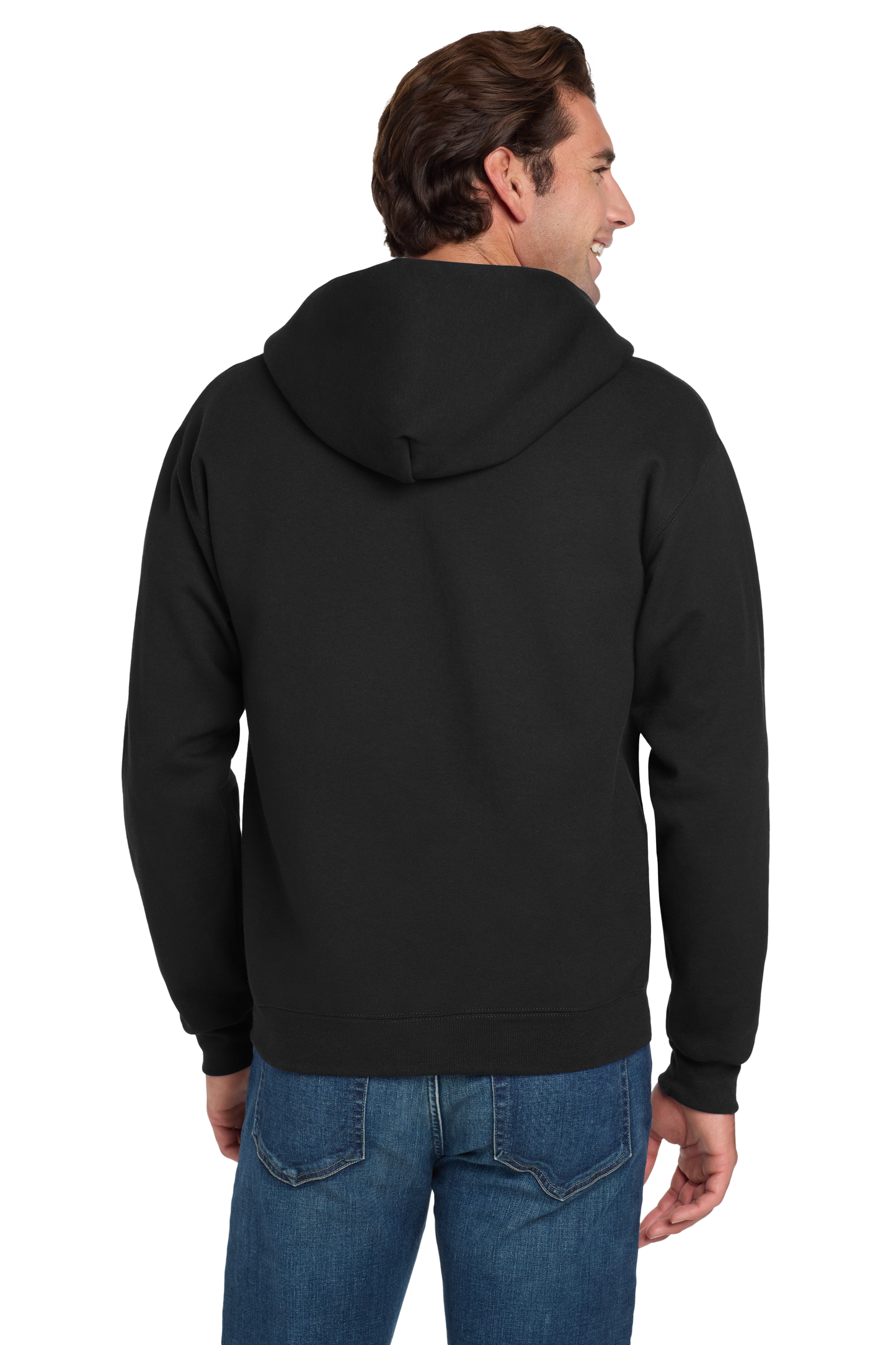 Jerzees® Super Sweats® NuBlend® - Full-Zip Hooded Sweatshirt - Black