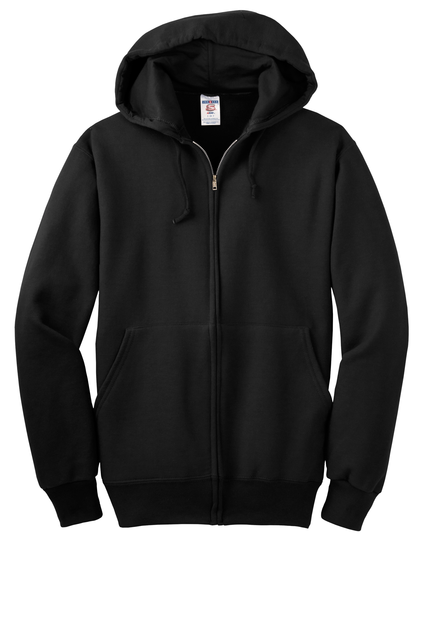 Jerzees® Super Sweats® NuBlend® - Full-Zip Hooded Sweatshirt - Black