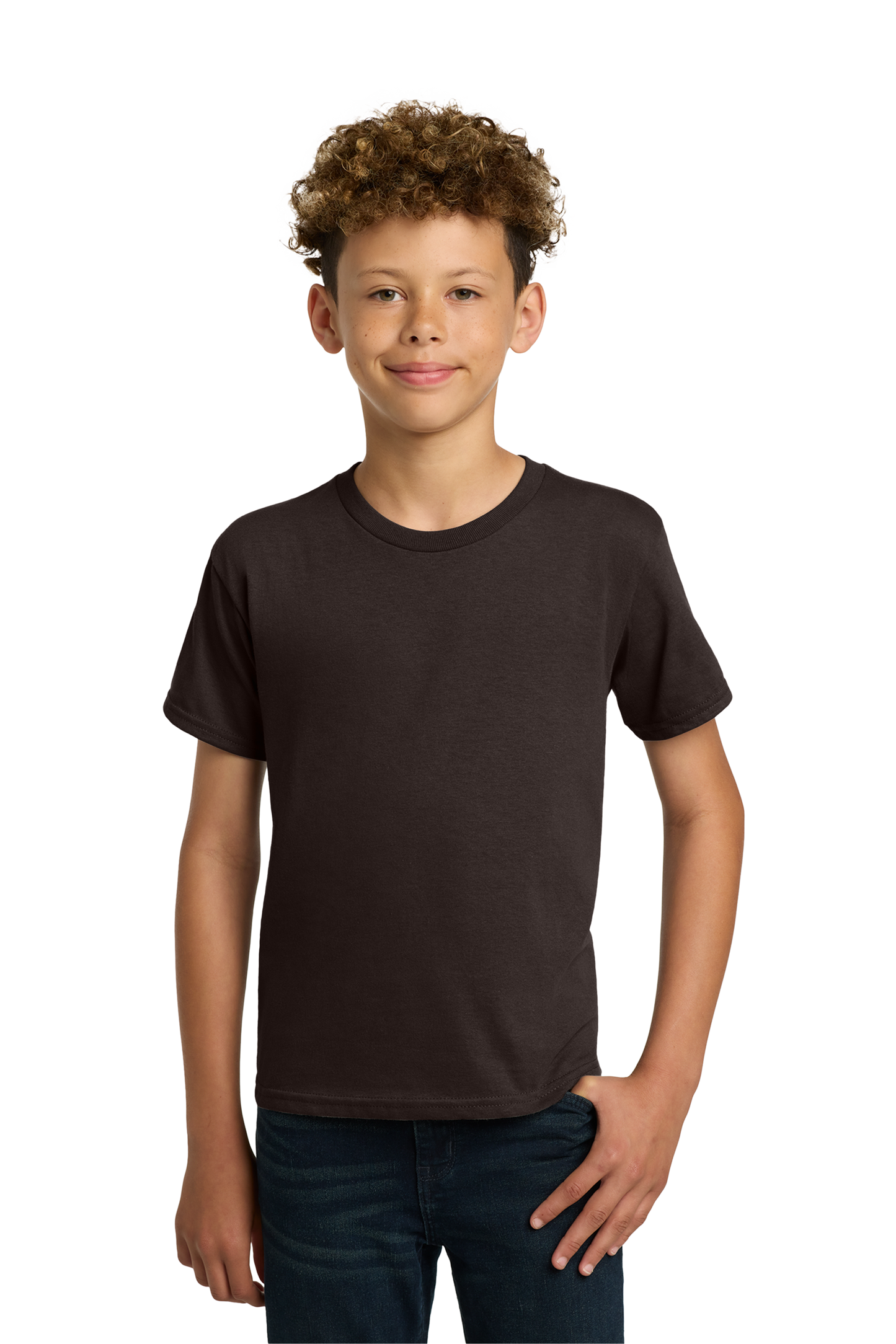 Gildan® - Youth Heavy Cotton™ 100% Cotton T-Shirt - Dark Chocolate