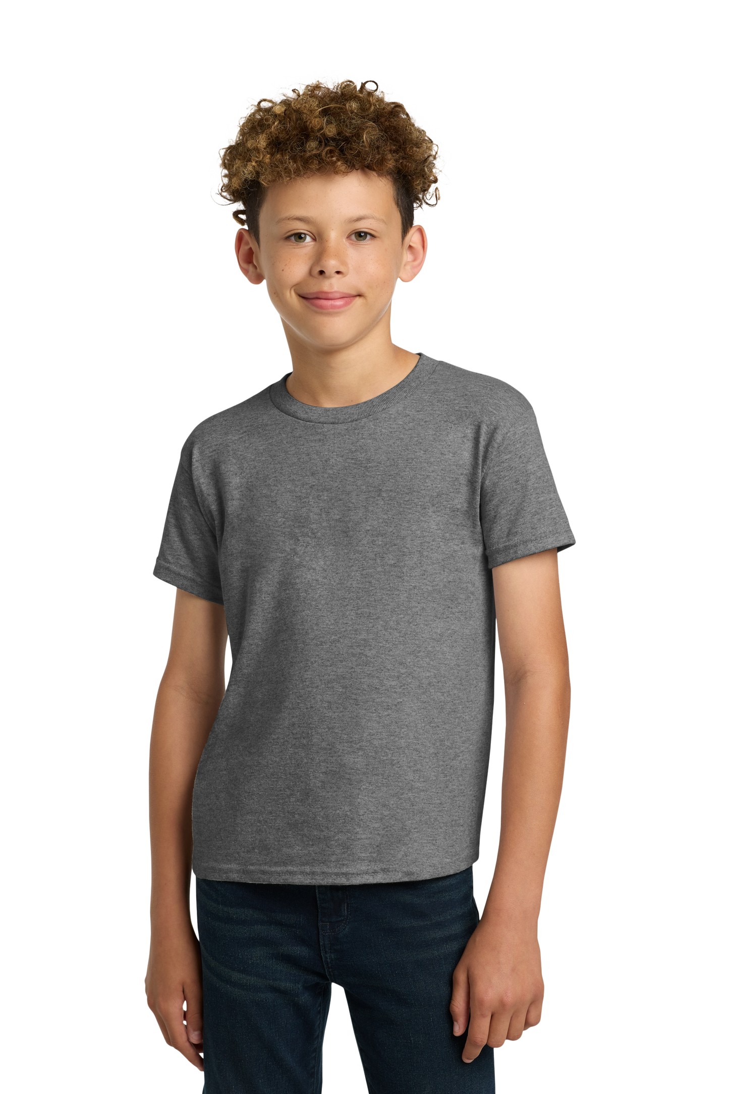 Gildan® - Youth Heavy Cotton™ 100% Cotton T-Shirt - Graphite Heather