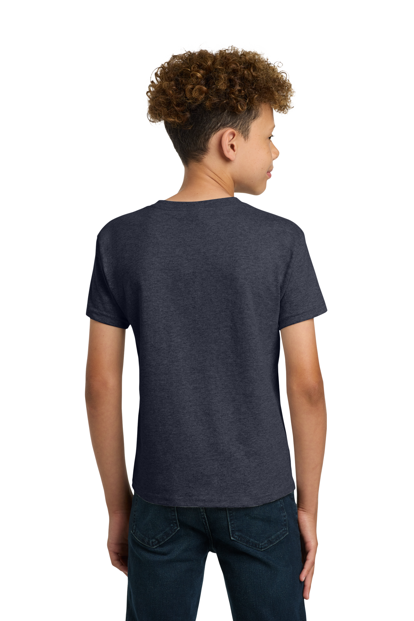 Gildan® - Youth Heavy Cotton™ 100% Cotton T-Shirt - Heather Navy