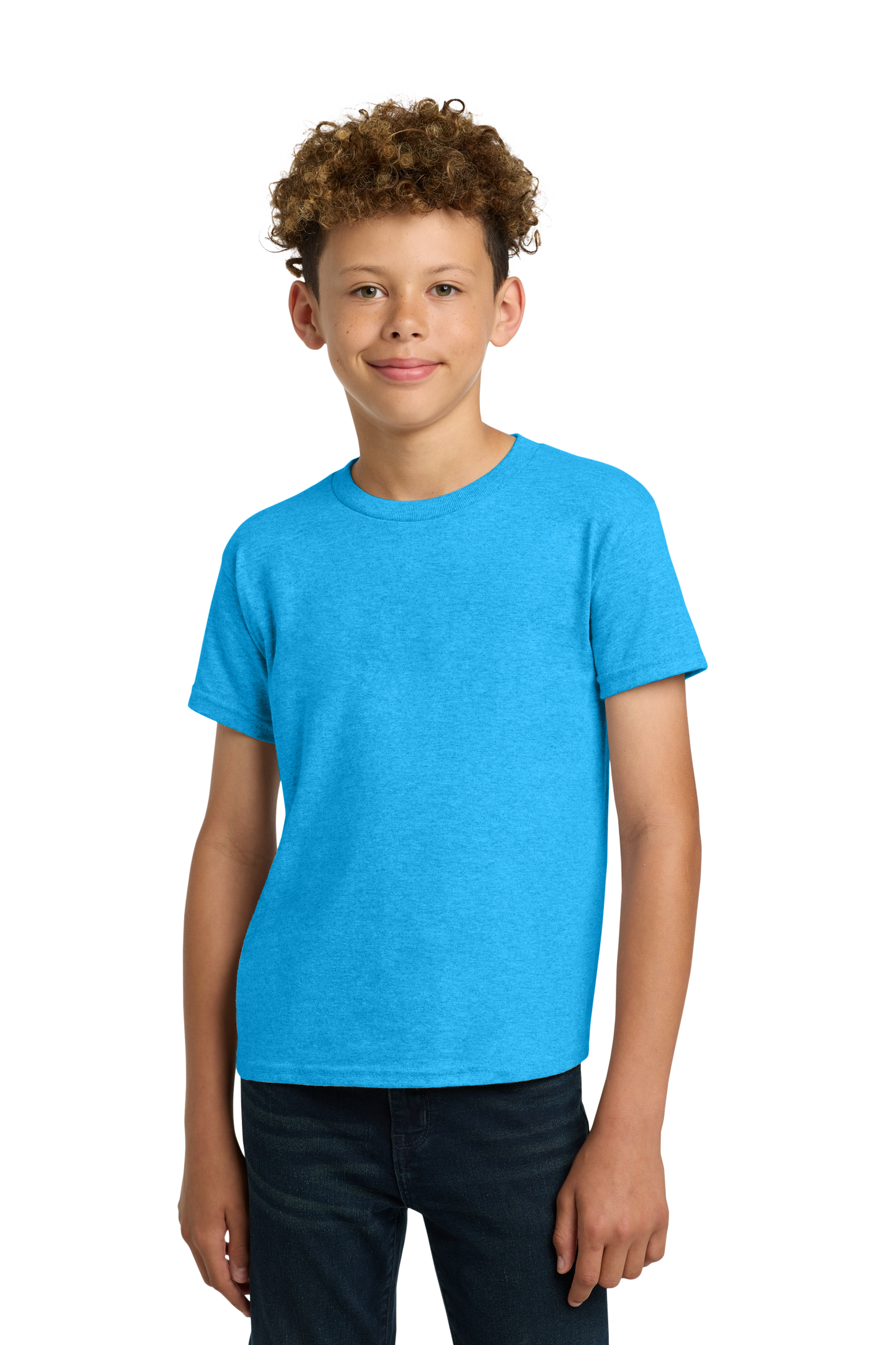 Gildan® - Youth Heavy Cotton™ 100% Cotton T-Shirt - Heather Sapphire