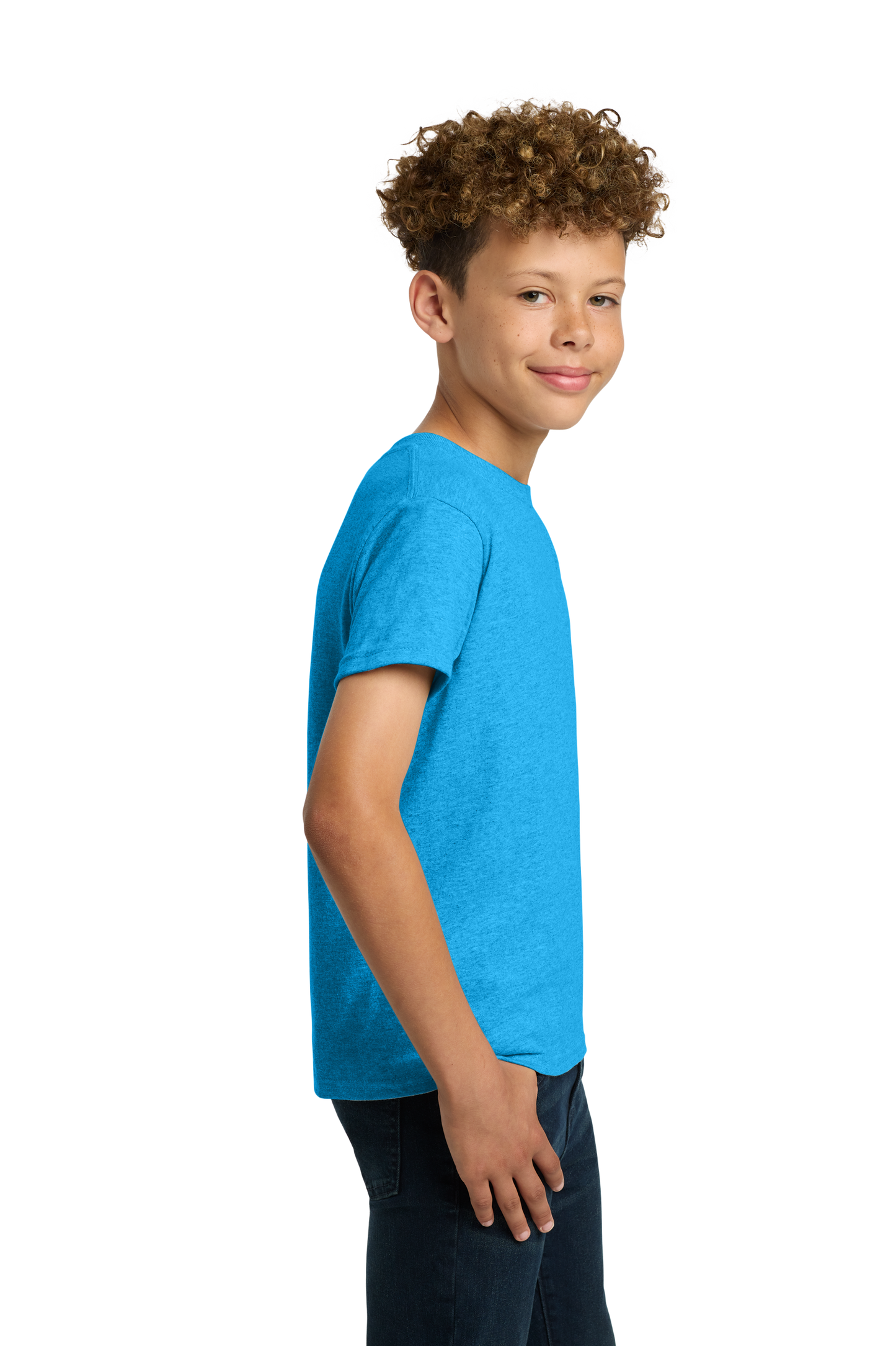 Gildan® - Youth Heavy Cotton™ 100% Cotton T-Shirt - Heather Sapphire