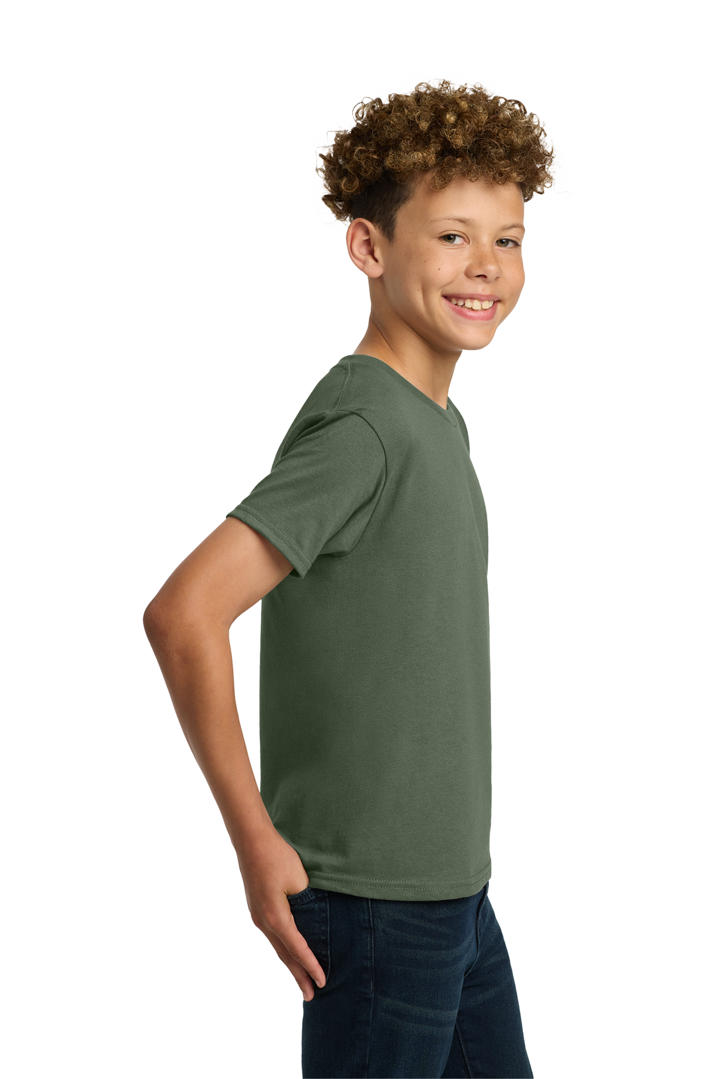 Gildan® - Youth Heavy Cotton™ 100% Cotton T-Shirt - Military Green