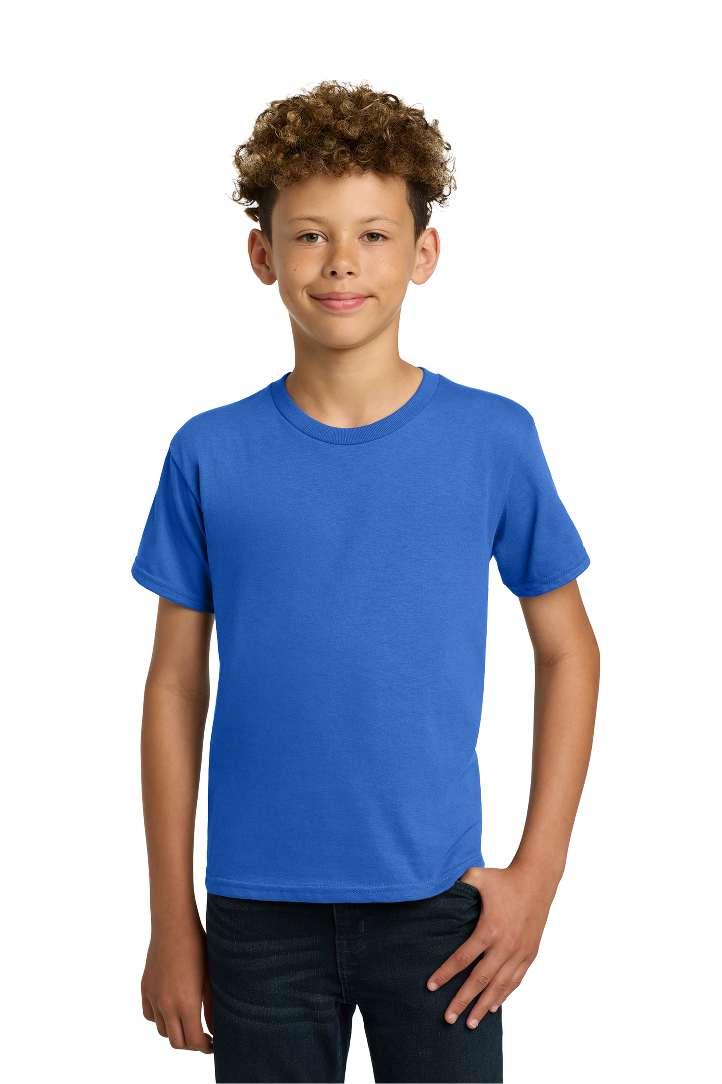Gildan® - Youth Heavy Cotton™ 100% Cotton T-Shirt - Neon Blue