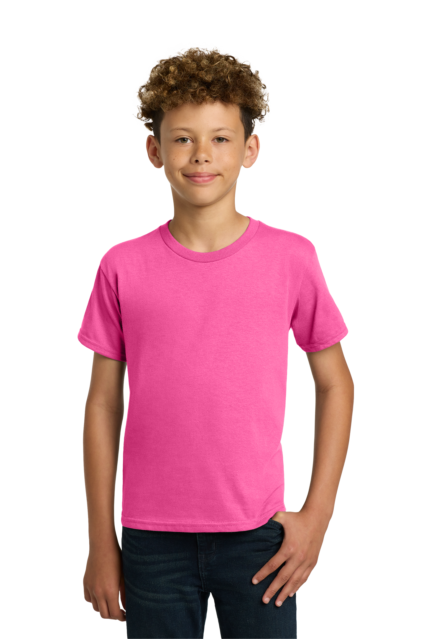 Gildan® - Youth Heavy Cotton™ 100% Cotton T-Shirt - Safety Pink