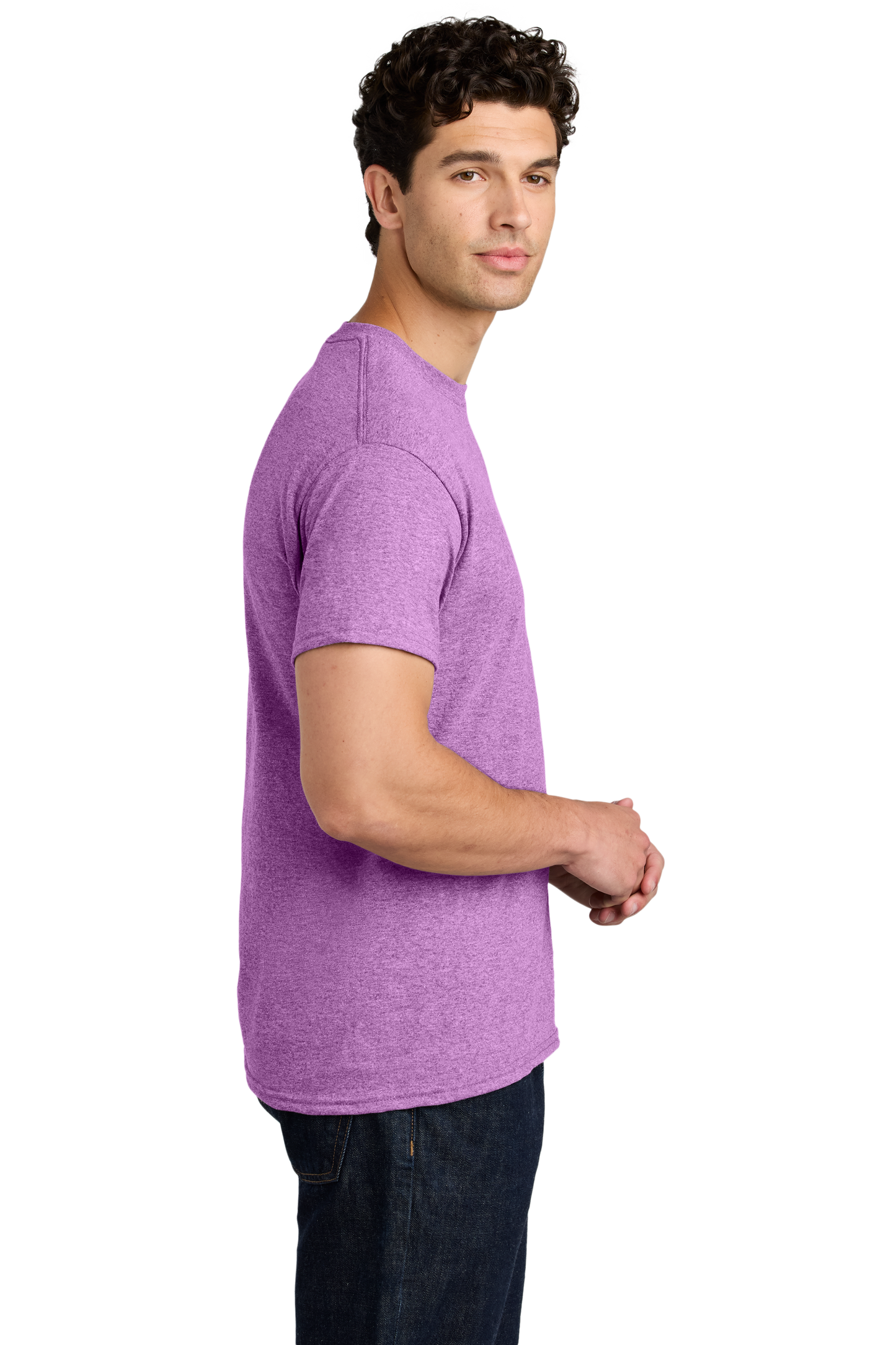 Gildan® - Heavy Cotton™ 100% Cotton T-Shirt - Heather Radiant Orchid