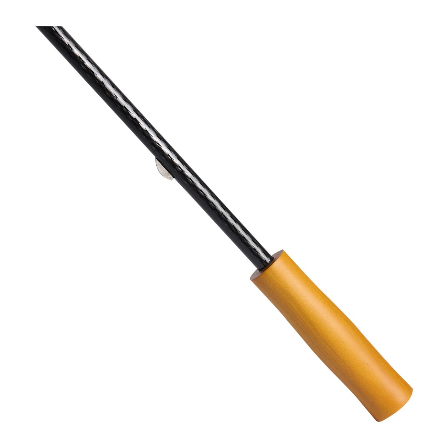 58" Recycled Golf Umbrella with Wooden Handle - Black