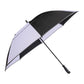 62" RPET Golf Umbrella w/ Reflective Trim - Black/White