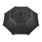 62" RPET Golf Umbrella w/ Reflective Trim - Black