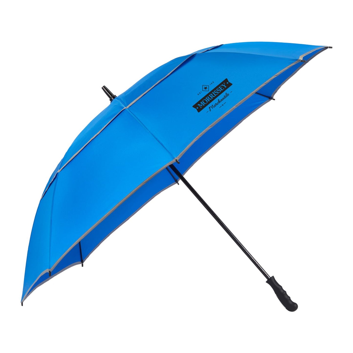 62" RPET Golf Umbrella w/ Reflective Trim - Royal