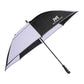 62" RPET Golf Umbrella w/ Reflective Trim - Black/White