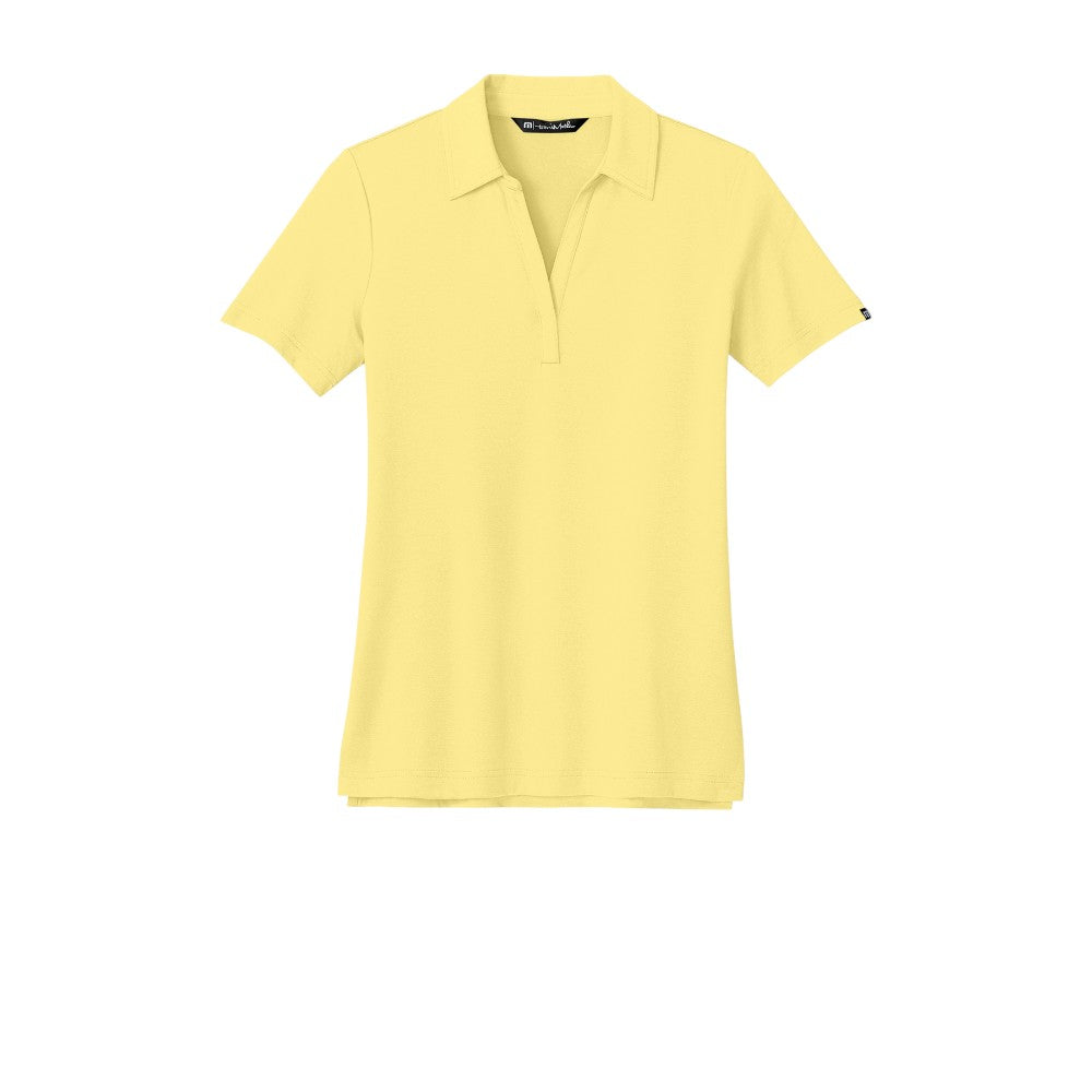 TravisMathew Women’s Glenview Solid Polo - Pale Yellow