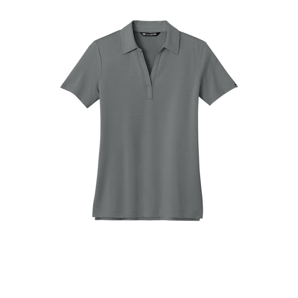 TravisMathew Women’s Glenview Solid Polo - Quiet Shade Grey