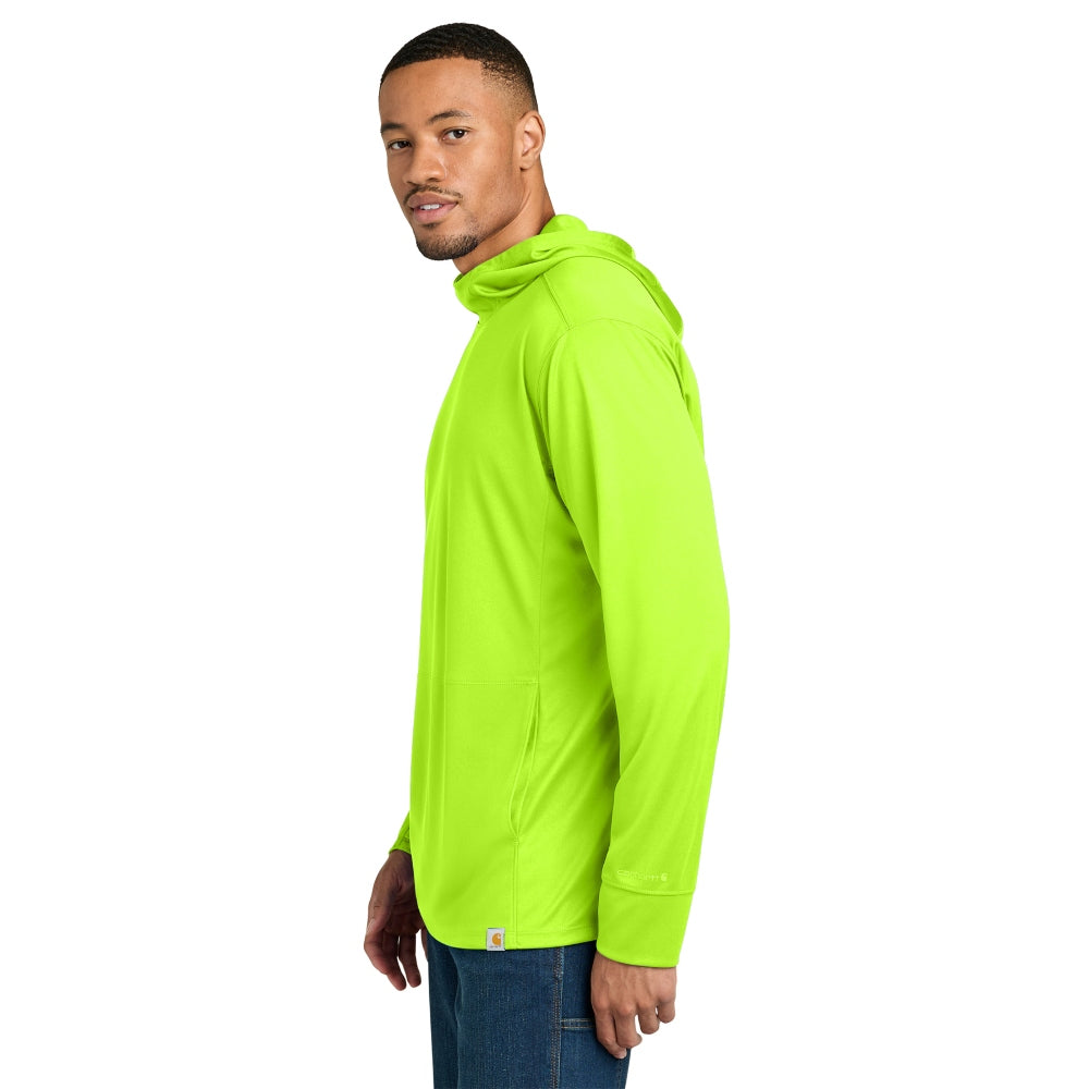 Carhartt Force® Sun Defender™ Long Sleeve Hooded T-Shirt - Brite Lime