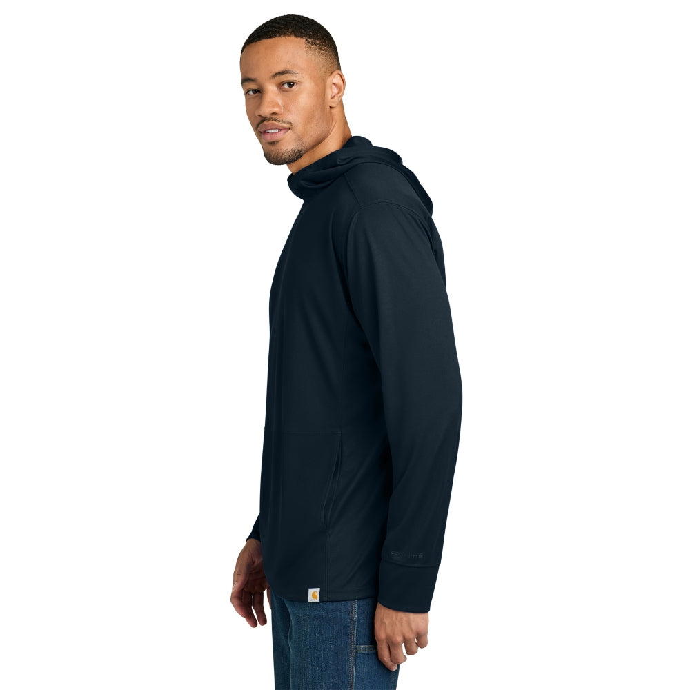 Carhartt Force® Sun Defender™ Long Sleeve Hooded T-Shirt - Navy