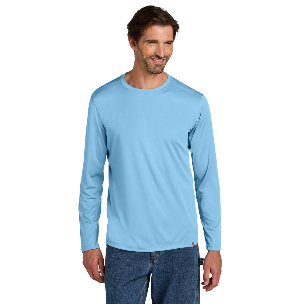 Carhartt Force® Sun Defender™ Long Sleeve T-Shirt - Fresh Water Blue