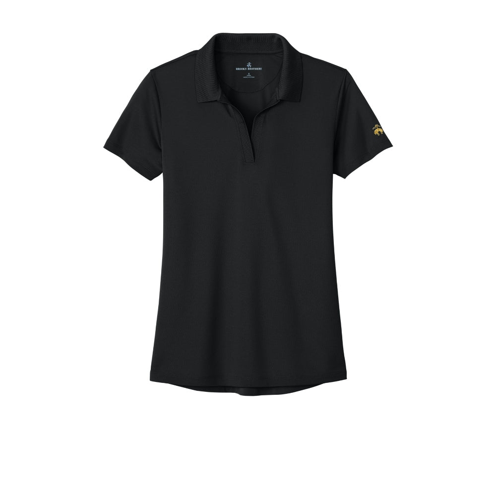 Brooks Brothers® Women’s Mesh Pique Performance Polo - Deep Black