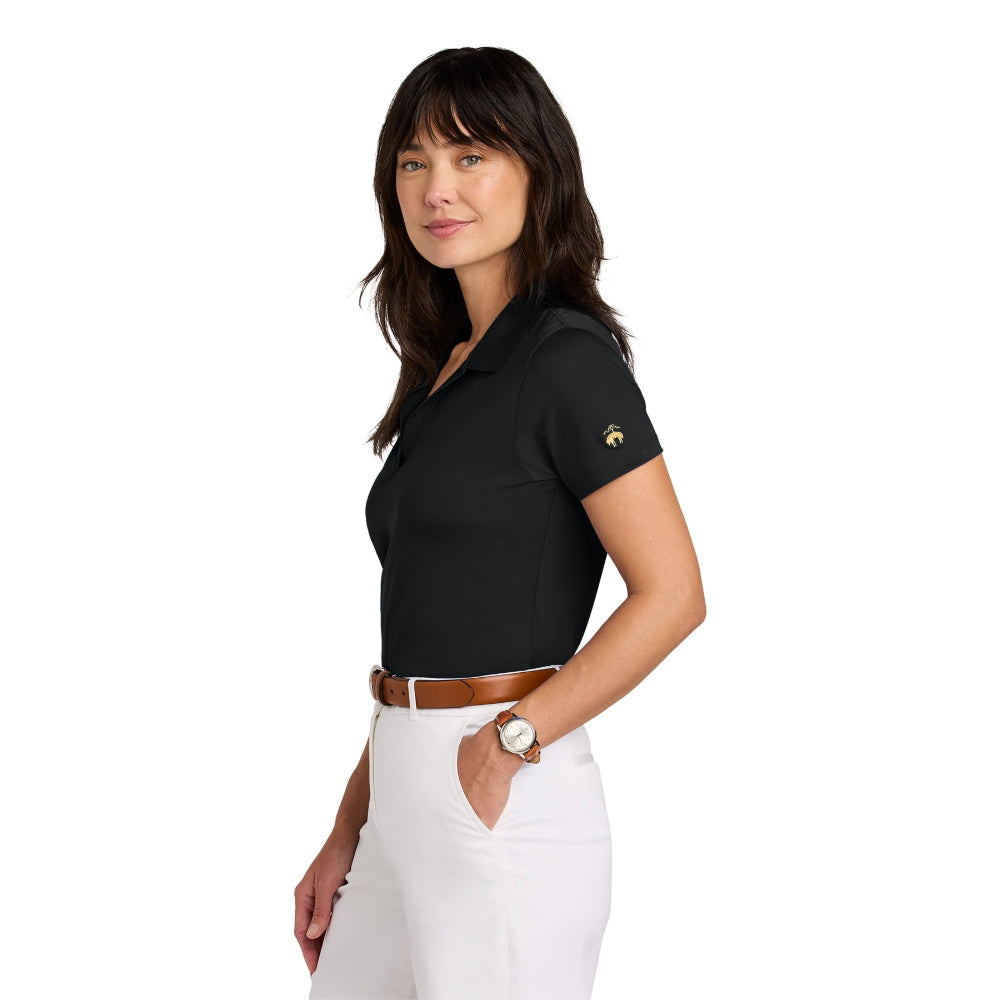 Brooks Brothers® Women’s Mesh Pique Performance Polo - Deep Black