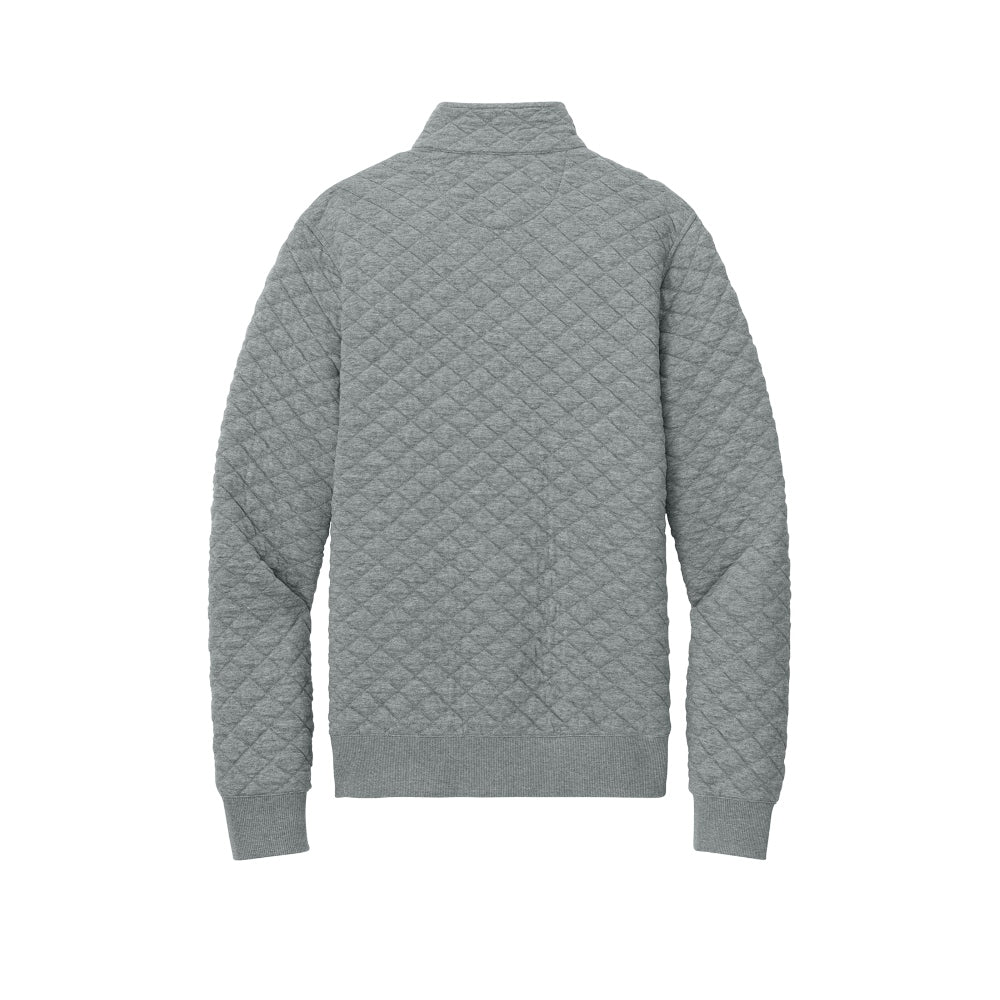 Brooks Brothers® Diamond Quilt 1/4-Zip - Light Shadow Grey Heather