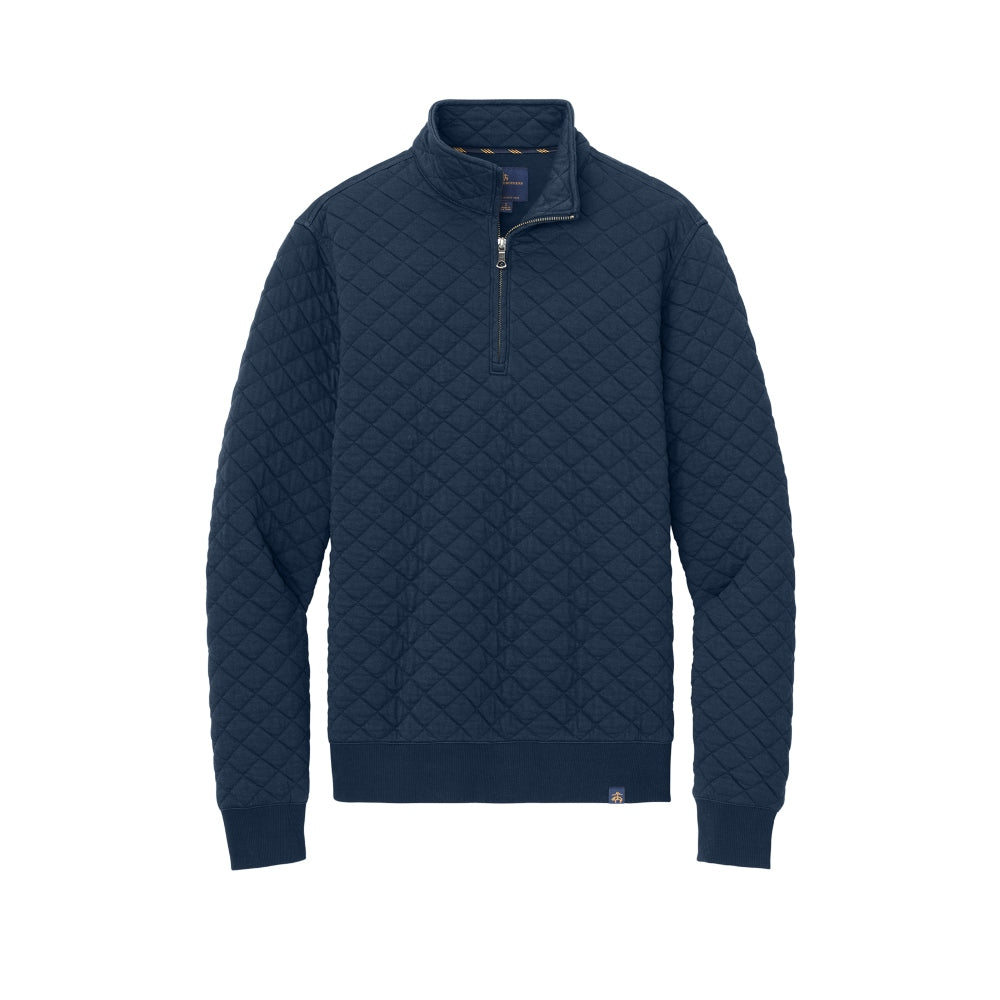 Brooks Brothers® Diamond Quilt 1/4-Zip - Navy Blazer