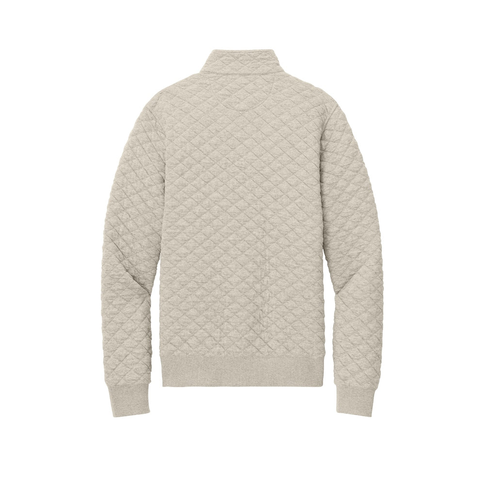 Brooks Brothers® Diamond Quilt 1/4-Zip - Oatmeal Heather