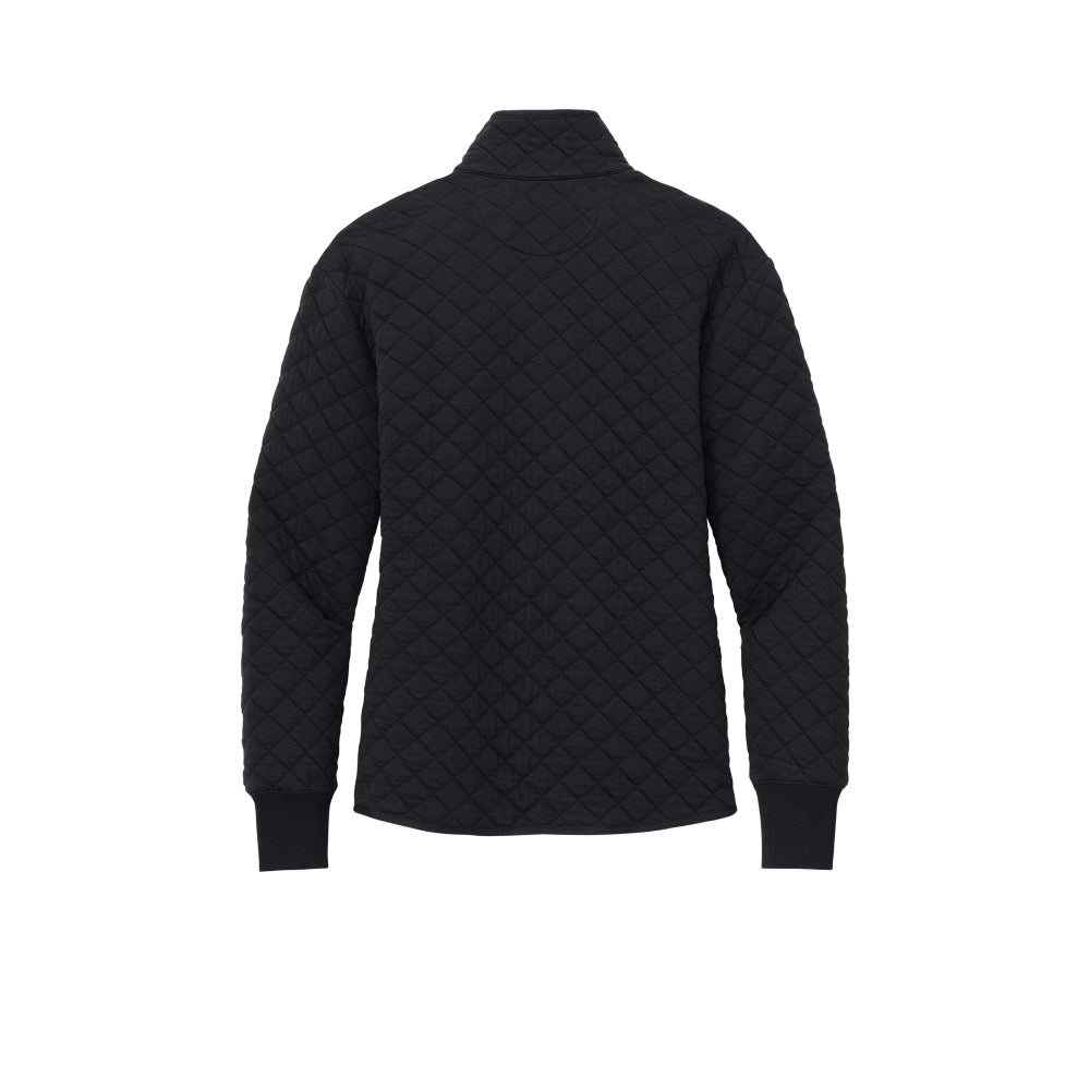 Brooks Brothers® Women’s Diamond Quilt Full-Zip - Deep Black