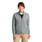 Brooks Brothers® Women’s Diamond Quilt Full-Zip - Light Shadow Grey Heather