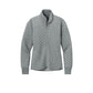 Brooks Brothers® Women’s Diamond Quilt Full-Zip - Light Shadow Grey Heather