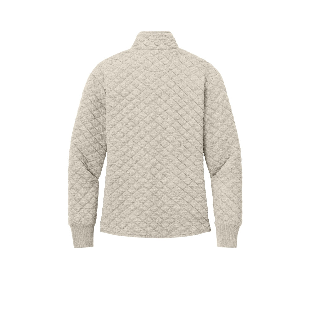 Brooks Brothers® Women’s Diamond Quilt Full-Zip - Oatmeal Heather