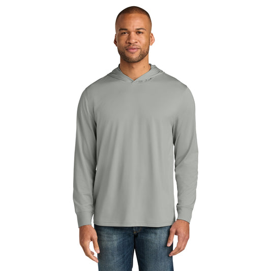CornerStone® Workwear Pro Long Sleeve Hooded Tee - Light Grey