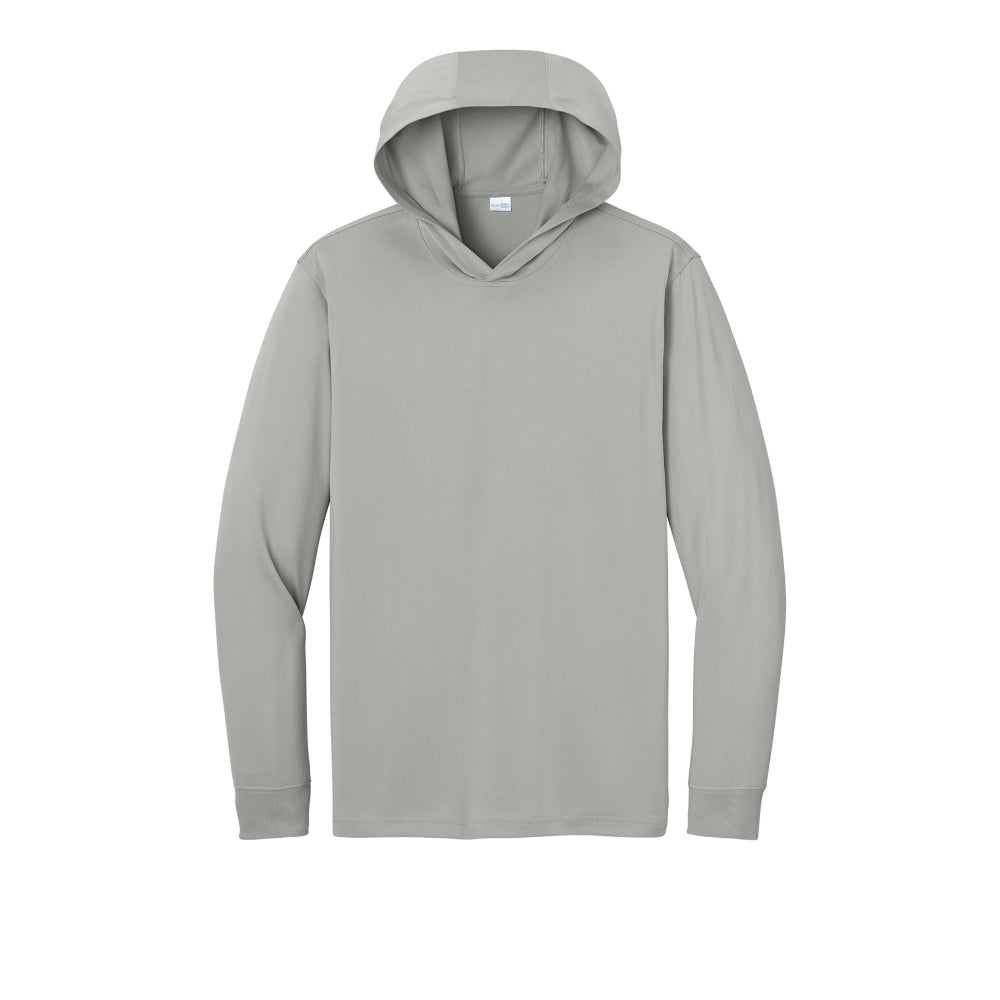 CornerStone® Workwear Pro Long Sleeve Hooded Tee - Light Grey
